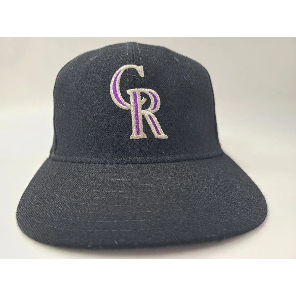 Vintage Colorado Rockies New Era 59Fifty Pro Model Fitted 7 1/8 Hat Cap Wool MLB